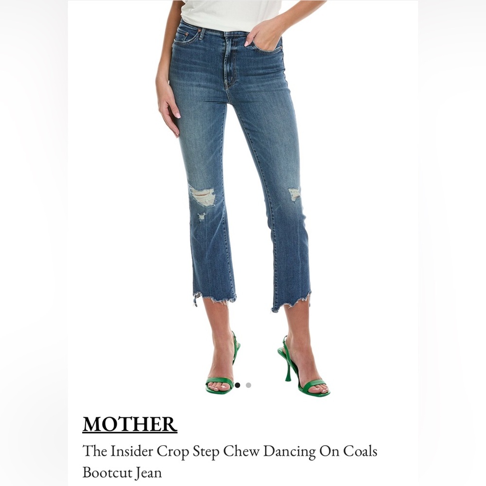 MOTHER The Insider Crop Step Chew Jean Sz 26